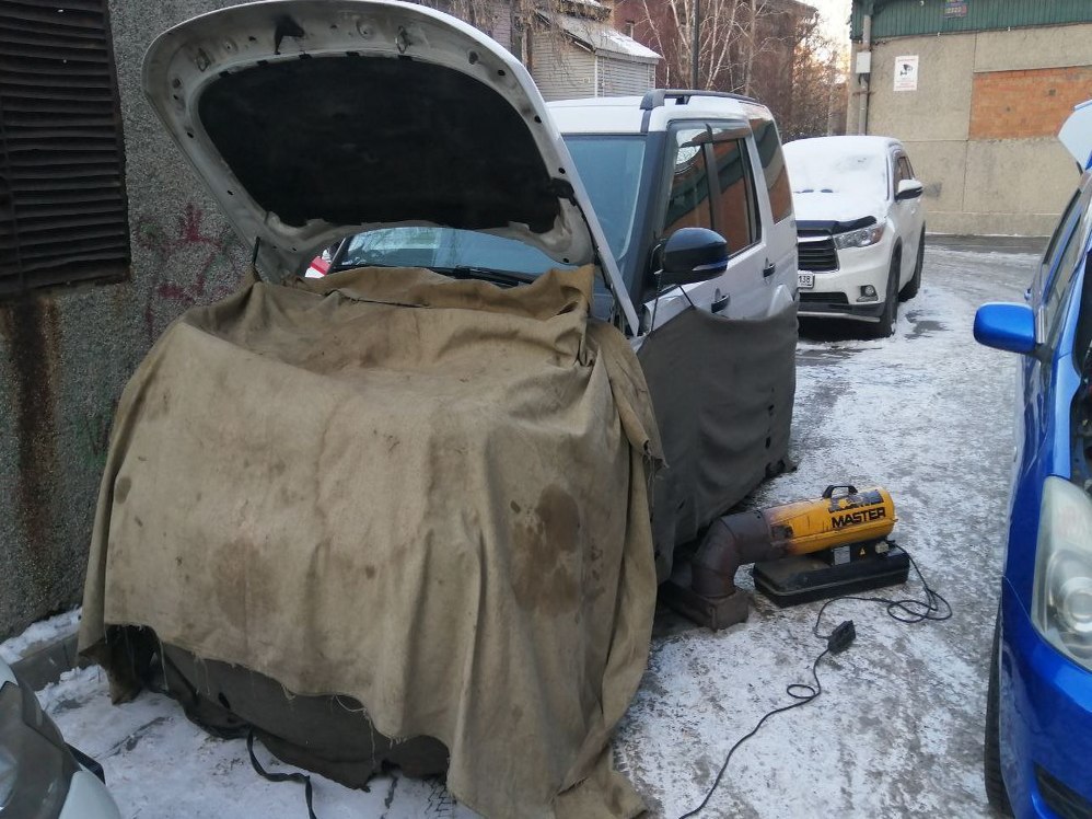 Отогрев авто в центре Иркутска